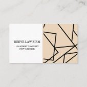 Avocat, Cabinet d'avocats, Carte de visite d'avoca (Dos)