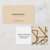 Avocat, Cabinet d'avocats, Carte de visite d'avoca (Devant / Derrière)