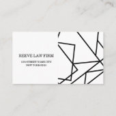 Avocat, Cabinet d'avocats, Carte de visite d'avoca (Dos)