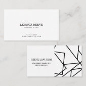 Avocat, Cabinet d'avocats, Carte de visite d'avoca (Devant / Derrière)