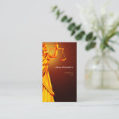 AVOCAT - carte de visite (Debout devant)