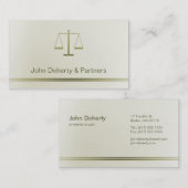 AVOCAT - carte de visite (Devant / Derrière)