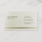 AVOCAT - carte de visite (Dos)