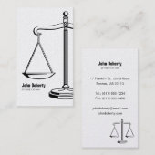 AVOCAT - carte de visite (Devant / Derrière)