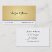 Avocat - cartes de visite (Devant / Derrière)