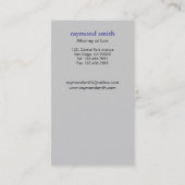 Avocat - cartes de visite (Dos)