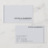 Avocat - cartes de visite (Devant / Derrière)