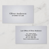 Avocat - cartes de visite (Devant / Derrière)