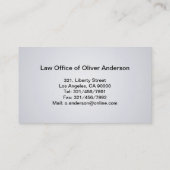 Avocat - cartes de visite (Dos)