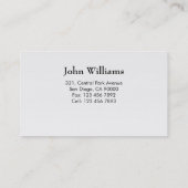 Avocat - cartes de visite (Dos)