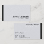 Avocat - cartes de visite (Devant / Derrière)