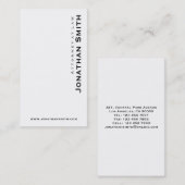 Avocat - Cartes de visite (Devant / Derrière)