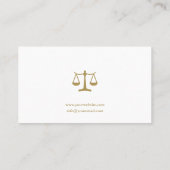 Avocat de droit | Avocat Carte de visite (Dos)