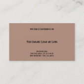 Avocat de droit Carte de visite (Dos)