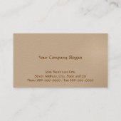 Avocat de droit Carte de visite (Dos)