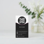 Avocat de famille Carte de visite noir et blanc (Debout devant)