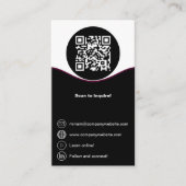 Avocat de famille Carte de visite noir et blanc (Devant)