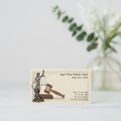 Avocat de la Lady Justice Procureur de la Carte de (Debout devant)