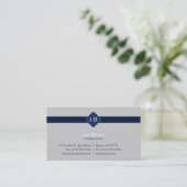 Avocat de monogramme - carte de visite (Debout devant)