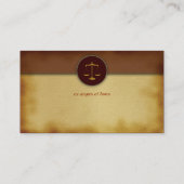 Avocat de monogramme - carte de visite (Dos)