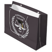Avocat École de droit Grand sac cadeau (Devant Angle)