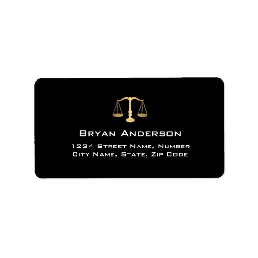 Avocat Étiquette de adresse (Devant)