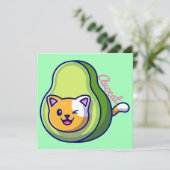 Avocat Feestdagenkaart (Staand voorkant)