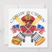 Avocat Grillin 'et Chillin' Invitation au droit (Devant)