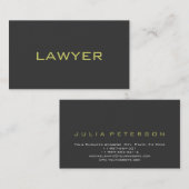 Avocat gris clair mou au Carte de visite de la loi (Devant / Derrière)