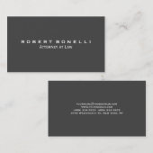 Avocat gris moderne unique Carte de visite standar (Devant / Derrière)
