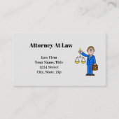 Avocat masculin avec Carte de visite de l'échelle (Devant)