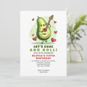 Avocat Mignon Invitation Anniversaire Personnalisé (Debout devant)