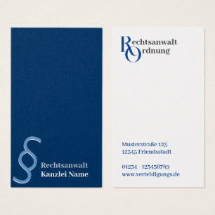 avocat minimal bleu