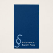 avocat minimal bleu (Devant)