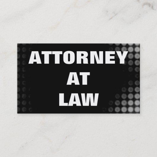 Avocat noir clair chez le Carte de visite de la lo (Devant)