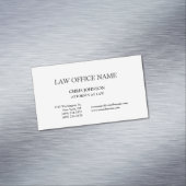 Avocat noir et blanc Carte de visite de droit (In Situ)