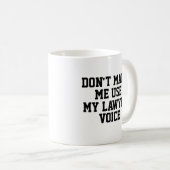 Avocat Personnalisé Café Mug (Devant droit)