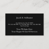 Avocat Procureur Scales de justice Carte de visite (Dos)