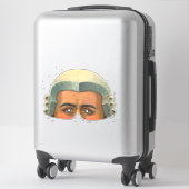 Avocat - Sticker Vintage en Masque Victorien (Sur valise)