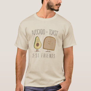 Avocat + T-shirt drôle de meilleurs amis de pain