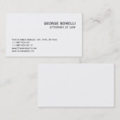 Avocat tendance mignon chez le Carte de visite de  (Devant / Derrière)