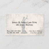Avocate de droit Lady Carte de visite de la justic (Devant)