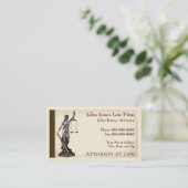 Avocate de droit Lady Carte de visite de la justic (Debout devant)