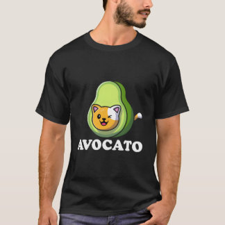 Avocato Avocado Cat Vegan Vegetarian Keto Diet T-shirt