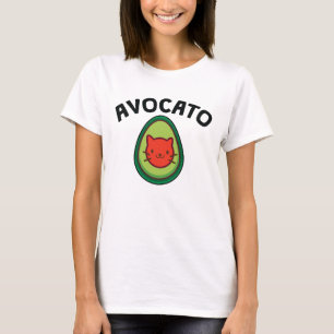 Avocato Cat en Avocado Funny Cat Lover T-shirt