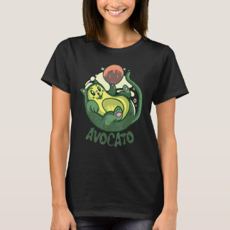 Avocato Grappige Lieve Kat Avocado Vegan En Katten T-shirt