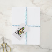 Avocato - Grappige Pixel Art Avocado Kat spelen Ba Cadeaulabel (Met Touw)