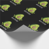 Avocatoad Grappige Avocado Toad Pun Dark BG Cadeaupapier (Hoek)