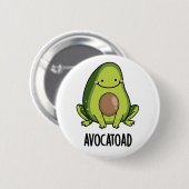 Avocatoad Grappige Avocado Toad Pun Ronde Button 5,7 Cm (Voorkant /achterkant)