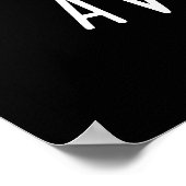 Avocatto Funny Avocado Cat Pun Dark BG Poster (Hoek)